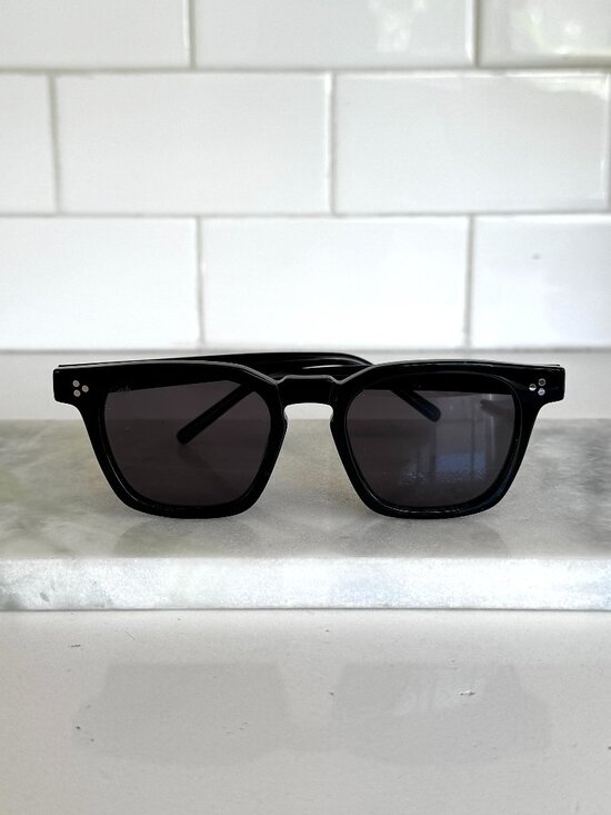 NEW Akila Calipso Sunglasses - Black Acetate Frame / Black Lenses main image 7